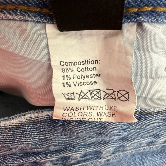 Shein Wide Leg Baggy Women's size 4 Medium Wash Blue Denim jeans - Picture 4 of 5